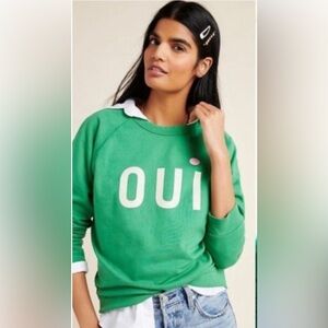 Clare V x Anthropologie “Oui” Sweatshirt